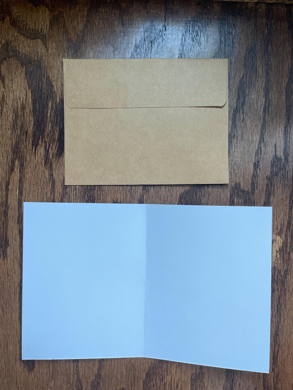 Holiday Gnomes Christmas Seasons Greetings Card, blank inside, envelope included
