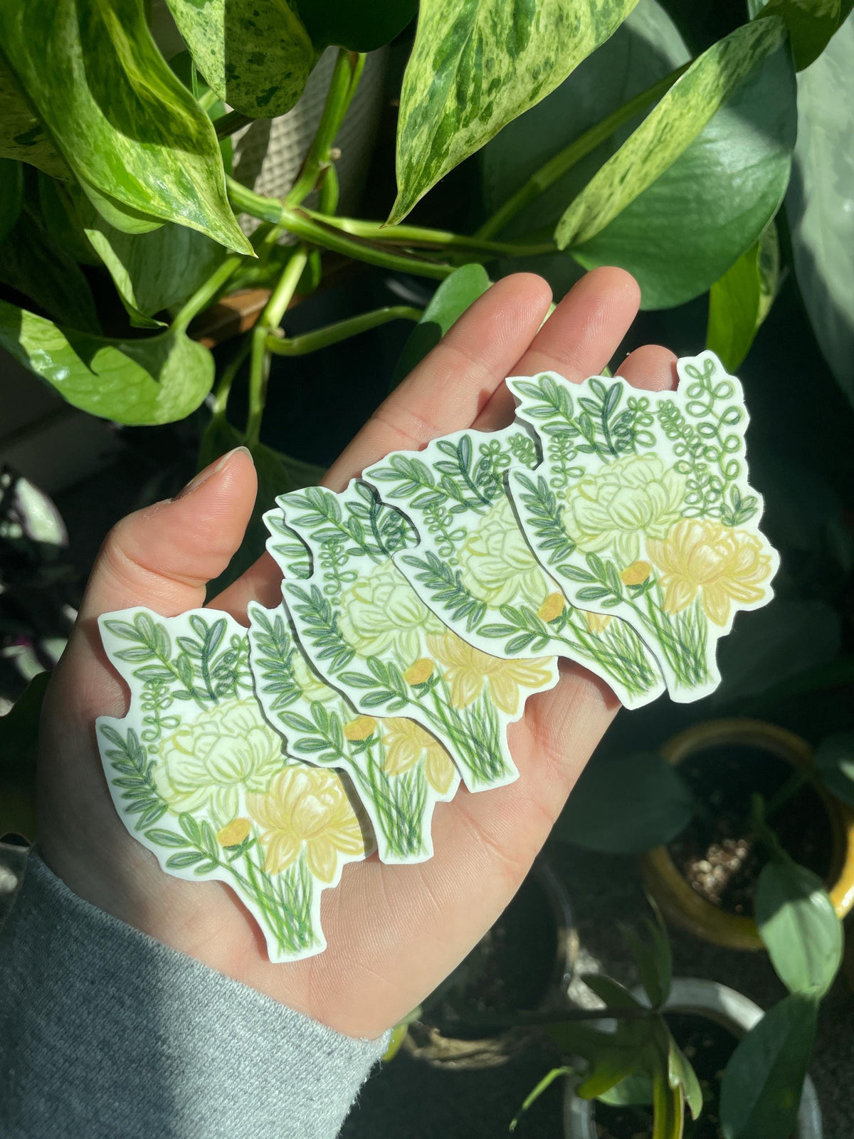 Flower Bouquet small Handmade Sticker