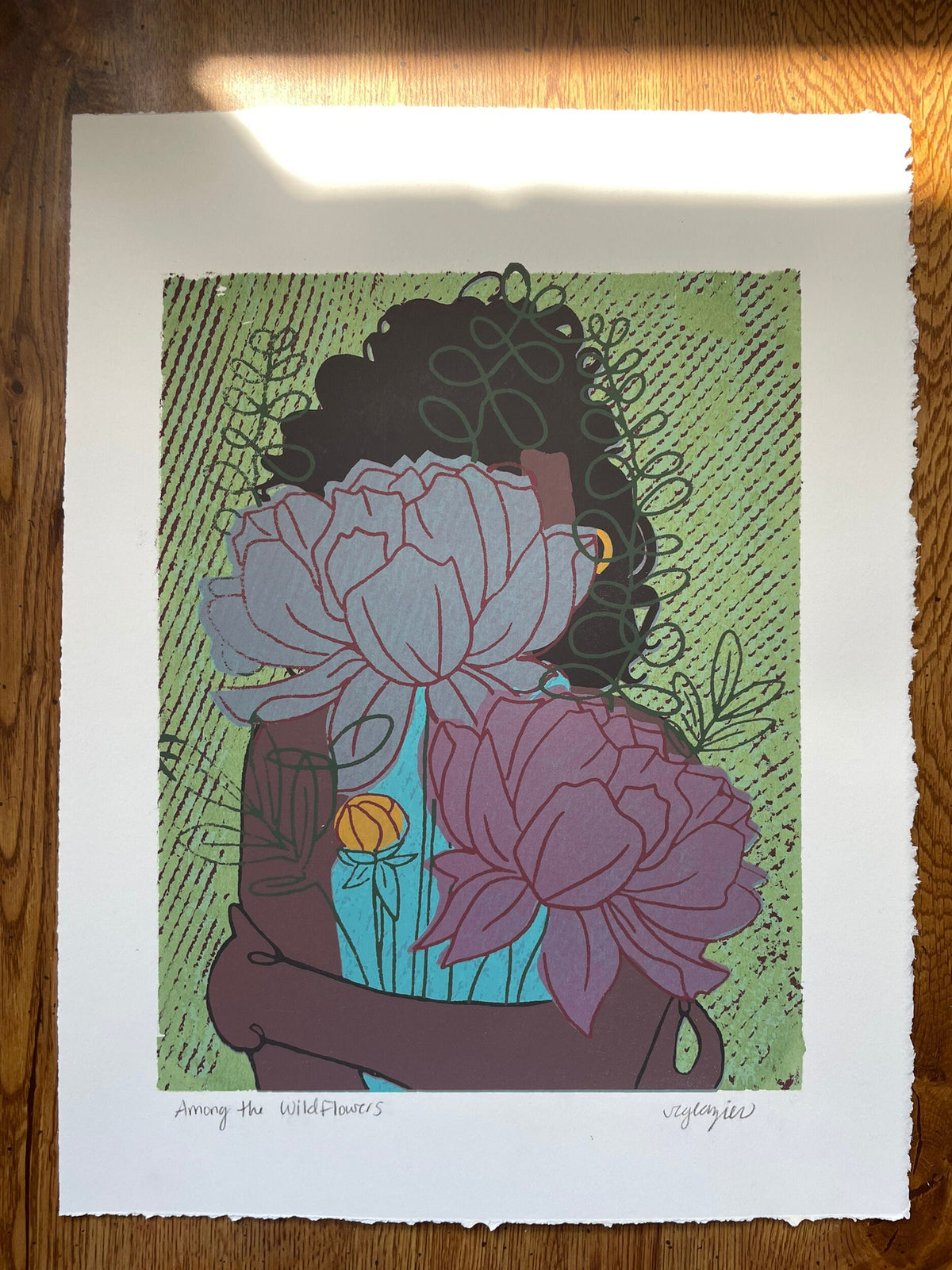 Among the Wildflowers 11x14" screen print